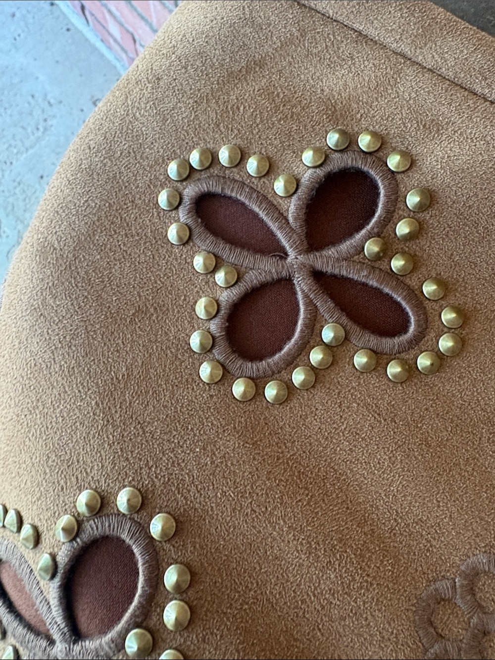 The Noli Shop Kaia Suede High Rise Jean - Picture 10 of 11